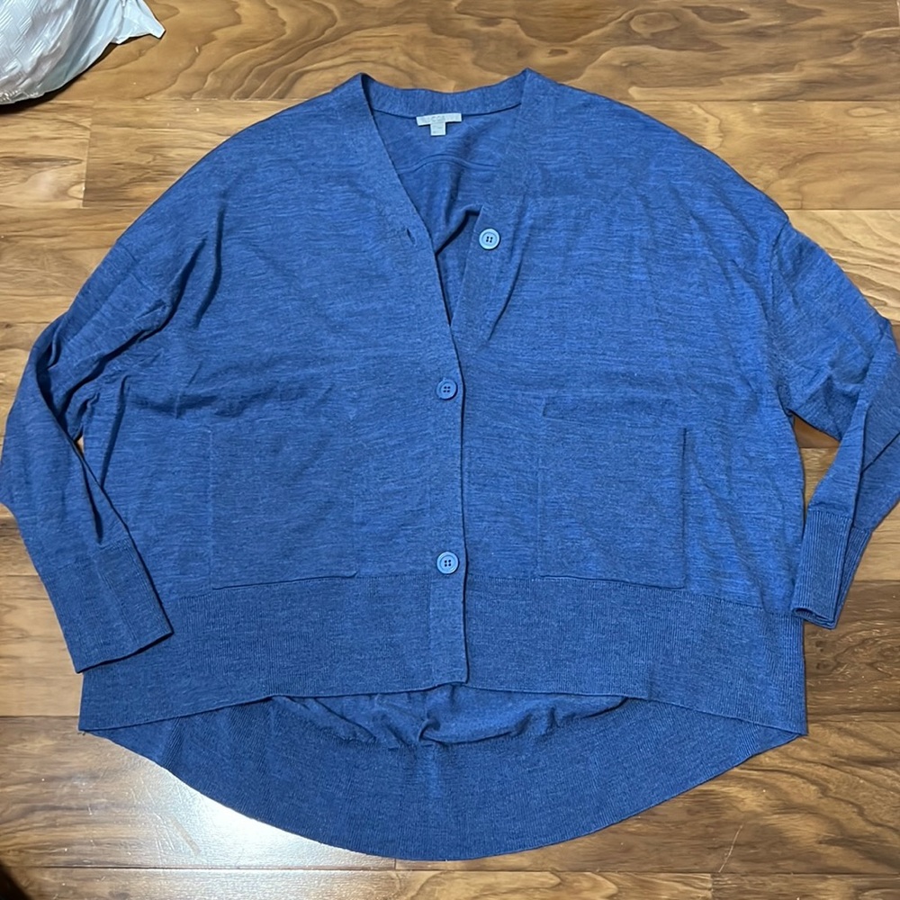 COS like new blue cardigan